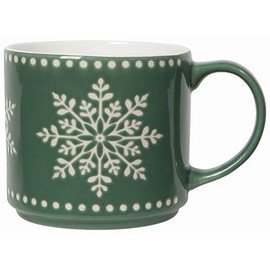NOW DESIGNS Good Tidings Snowflake Stacking Mug 16 Oz, 1 EA