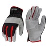 Radians Craftsman Performance Hybrid Leather Work Glove L, Red (CMXPGRA216L)