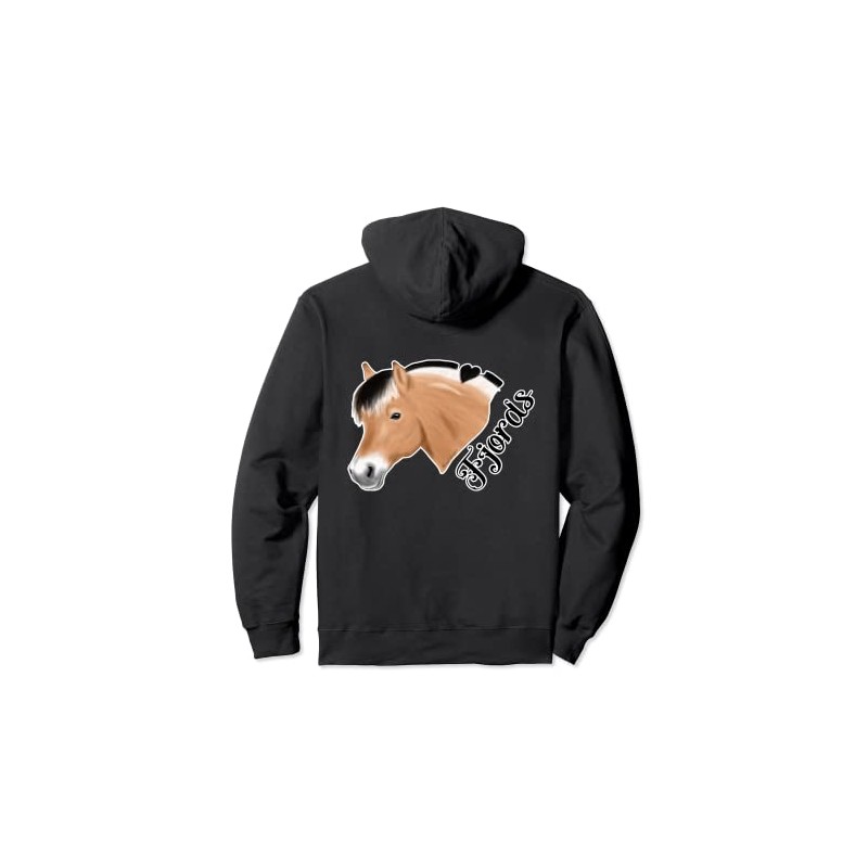 Norwegian Fjord Horse for Fjords dark rider Pullover Hoodie