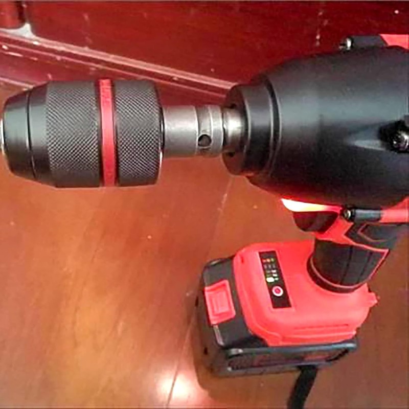 Flylin Keyless Hand Drill Chuck, Hex Shank Drill Chuck Adapter