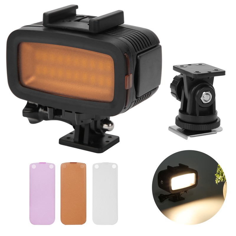 40m Underwater Photography Fill Light Waterproof Diving Camera LED Video