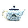 Polish Pottery Teapot - 1 1/4 qt. - Misty Dragonfly
