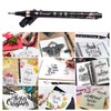 Calligraphy Pens - 6pcs Calligraphy Set for Beginners Refillable Black
