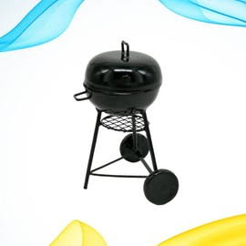 COHEALI Kids Toys 3pcs Scene Simulation Toy Camping Layout Props Metal Barbecue Decors Lovely Mini Grill Tiny Grill Children Toys
