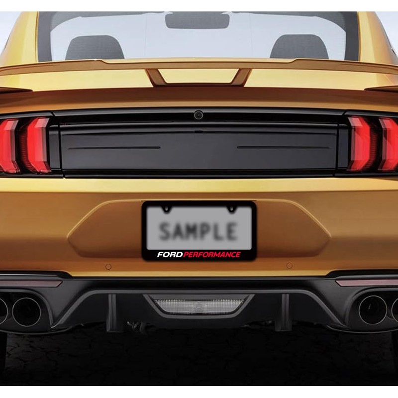 Ford Performance UV Black Plastic License Plate Frame