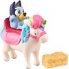 Bluey Vehicle and Figure Pack, 2.5-3" Articulated Figures - Unipony