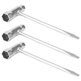 TNSLAND Set of 3 spark plug wrenches, chainsaw wrench, spark core wrench, chainsaw wrench, T wrench, combination wrench for chainsaw mower, brush cutter, lawnmower, 13 mm x 19 mm