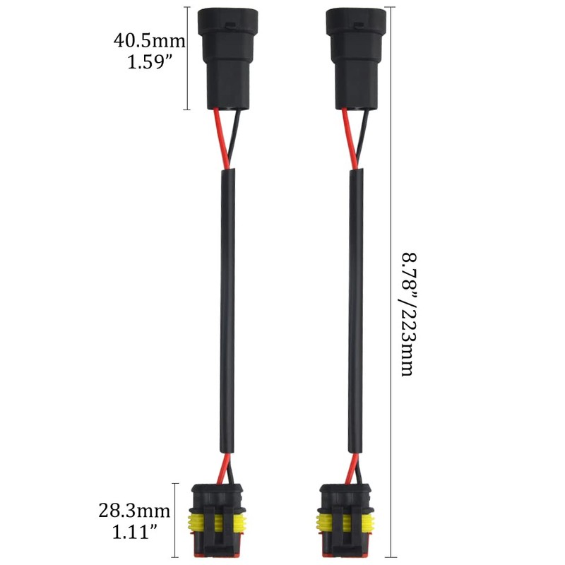 BGTXINGI 2Pcs D1S D2S D3S D4S to 9005 9006 Wiring