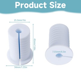 4 Pcs Starlink Cable Routing Kit for 1 Inch Wall Hole, Starlink Wall Grommet, Perforated Silicone Grommet, Cable Punch Grommet (Cable Routing Grommet(White))