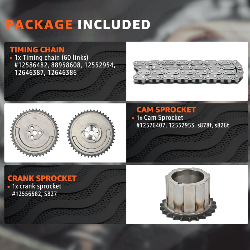LS Timing Chain Kit Fits Gen 3 Ⅲ LS1 LS6