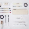 YONBEN Canvas Pencil Case Slim Pencil Pouch with Cotton Canvas