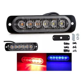 Eurotruck Mexico Lateral Led Barra Estrobo Escolta Patrulla 16 Funciones 20pz
