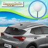 HappyBalls Plain White Car Antenna Topper Auto Accessory - Fits