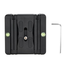 ADAI Folding Z Flex Tilt Pan Head Tripod Ballhead Quick Release Plate Stand Black