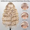 SUPERLOOK 10/613 Lace Front Wigs Human Hair 5x6 Wear and