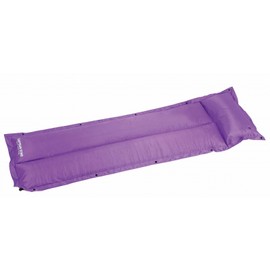 Captain Stag UB-3030 Camping Equipment, Inflatable Mat with Pillow, Waterproof, Purple