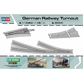 Hobbyboss 1:72 Scale German Railway Turnout Assembly Kit