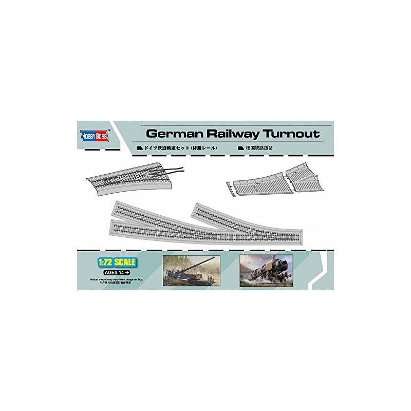 Hobbyboss 1:72 Scale German Railway Turnout Assembly Kit