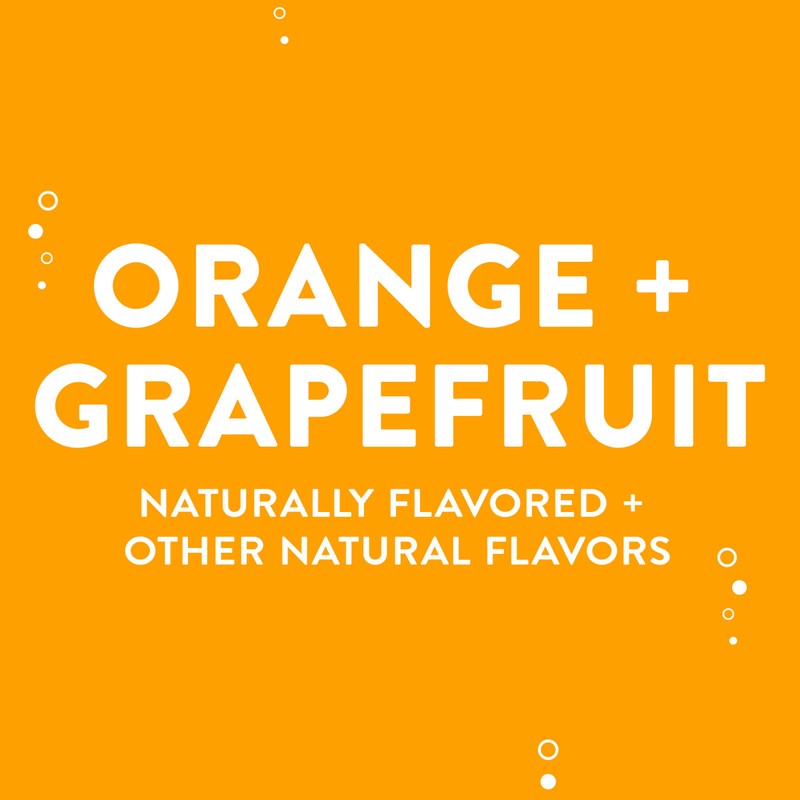 AHA Sparkling Water, Orange Grapefruit Flavored Water, Zero Calories, Sodium