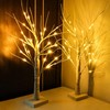 Lighted Birch Tree Adjustable Branches Stable Bottom Birch Tree with