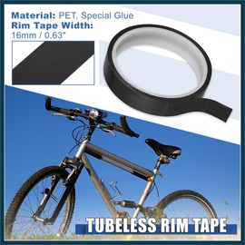 TUCKBOLD Width 16mm Length 10m Tubeless Rim Tape Bike Rim Strip Tape Black Automotive Parts