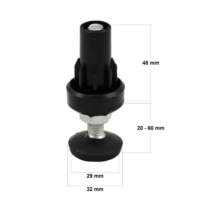 Adjustable 28mm Pipe Base
