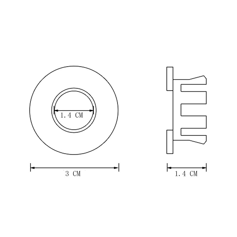 NSODOO Sink Cover Overflow Cover Brass Insert Hole Round Caps