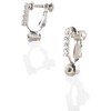 R-days Daikanyama Earrings Converter, Screw Type, Gold, Silver, Painless, Crystal