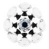 YourGift 12 Pack Drawer Knobs Diamond Shaped Crystal Glass 30mm