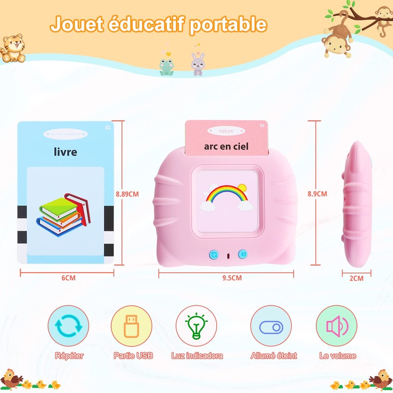 Flash Cards for Toddlers Aged 1-6 Years, 112 Sheets, 224