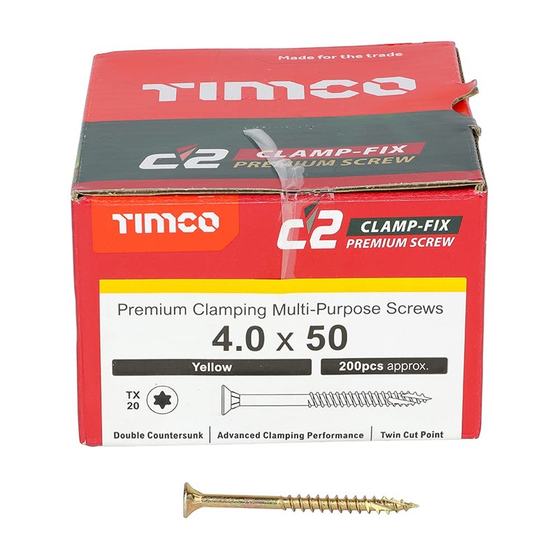 TIMCO C2 Clamp-Fix Multi-Purpose Premium Screws - TX - Double