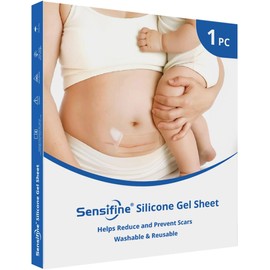Láminas de silicona para cicatrices - 1,75 mm de grosor y recortables, para cicatrices antiguas y recientes de cesárea, cirugía, queloides, quemaduras, tiras de gel transparentes de 12 x 15