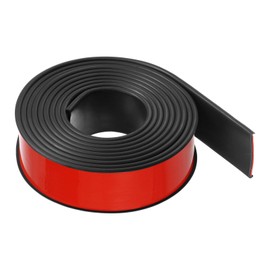 HARFINGTON U-Shape Edge Banding 1-9/16" x 9.8ft (40mm x 3000mm) Self Adhesive TPE Flexible Veneer Edging Edge Protector for Furniture Cabinet Table Repair, Black