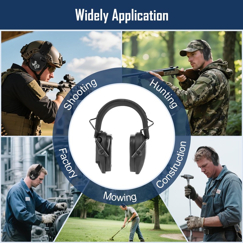 Upgraded Gel Ear Pads for Walker's Razor Earmuffs, Comfortable and