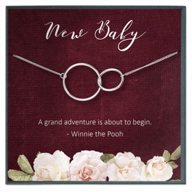 First Time Mom Gifts for Mother's Day Gifts for New Mom Gifts Mom Baby Necklace Mother Baby Jewelry Gifts for Baby Shower Gifts for New Mommy Necklace