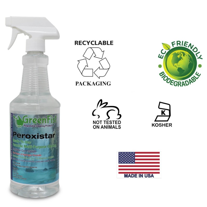 GreenFist Peroxide Cleaner Concentrated 1 Gallon + Ready to Use