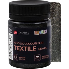 Nevskaya Palitra Blue Pearl Acrylic Colours for Textile Decola in Plastic Jars 50 ml