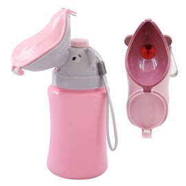 GoToSeeU Kids Portable Travel Urinal 500ml for Toddler Boys Girls Pee Training Emergency Toilet Potty for Car Trip Outdoor Camping on The Road Park Beach Travel Essentials