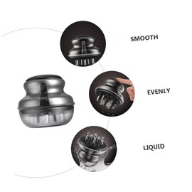 VICASKY Liquid Guiding Comb for Scalp Care Essential Oil Applicator Tool Handheld Scalp Massager Grey Deep Cleansing Capacity Smooth Surface for Easy Application