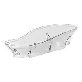 Restaurantware - Met Lux 16.1 x 7.9 x 3.9 Inch Food Funnel, 1 Multipurpose Funnel - Fits 3- and 5-Gallon Cereal Dispensers, Unique Shape, Clear Plastic Filling Funnel, for Cereals Or Nuts