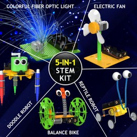 Japace Electric Robotics Science Kits | Stem Projects for Kids Ages 8-12 | DIY Building STEM Toys for Boys & Girls | Cool Stuff Gift for Birthday & Xmas