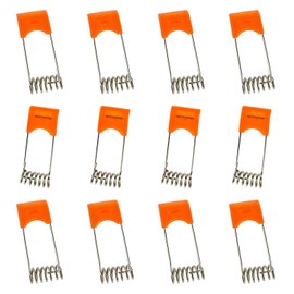 zutisay Panel Lamp Spring Clip Lighting Accessories Securing Clamps Lamp Spring Clips Applicable to all kinds of LED downlights, panel lights, ceiling lights (orange) -12pcs
