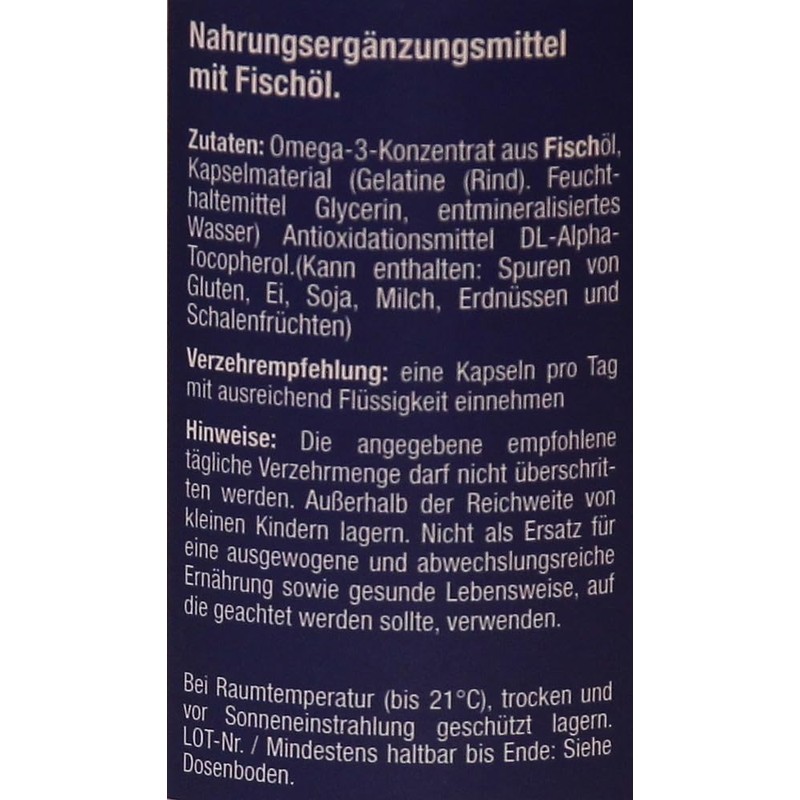 Paulemann-Vital Omega 3 Forte Fish Oil - 60 Capsules