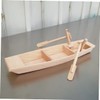 SEWACC Sailing Boat Ornament Miniature Gifts Hand Decor Wooden Craft
