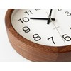 KATOMOKU Muku Clock 16 Walnut Radio Clock Continuous Second Hand