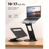 Nulaxy Telescopic 360 Rotating Laptop Stand for Desk Adjustable Height