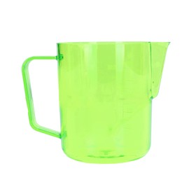 600ml Milk Frothing Pitcher Acrylic Cup Coffee Steaming Pitchers Latte Art Jug for Making CoffeeGreen