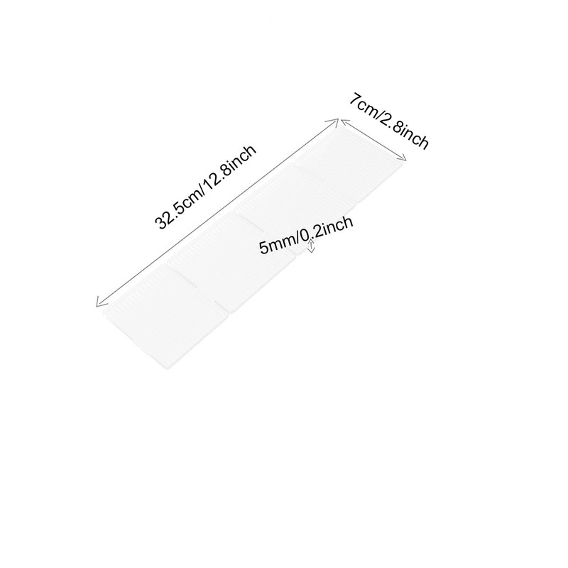 Onerbuy 8pcs Adjustable Grid Drawer Dividers DIY Plastic Closet Separator