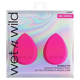 Wet n Wild Juego de esponjas de maquillaje de doble grifo, esponja de belleza perfecta para líquido, crema y polvo, licuadora seca y húmeda, uso vegano, libre de crueldad animal