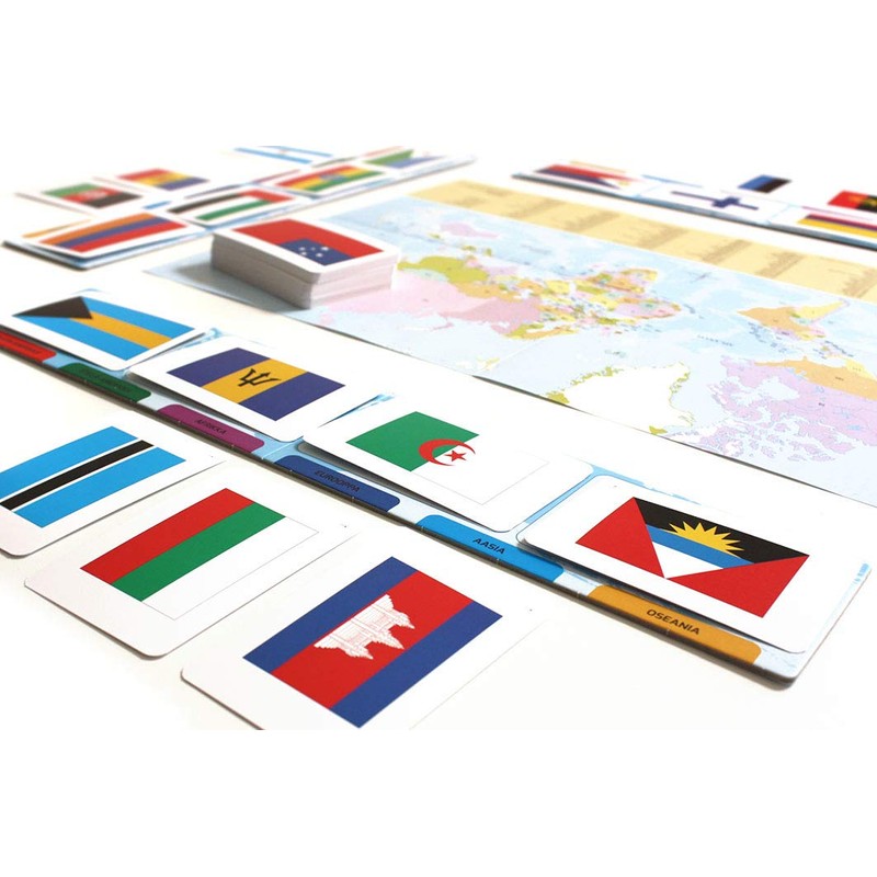 Tactic 02088 Flags of the World Family Board Game